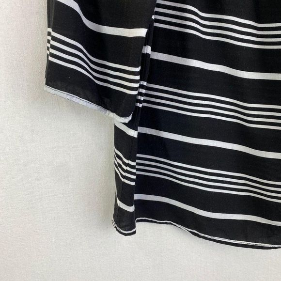 Cynthia Rowley Stripe Off Shoulder Blouse - Picture 2 of 6